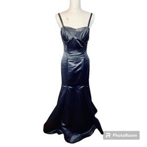 Mori Lee Mermaid Prom Formal Satin Dress Size 7 8